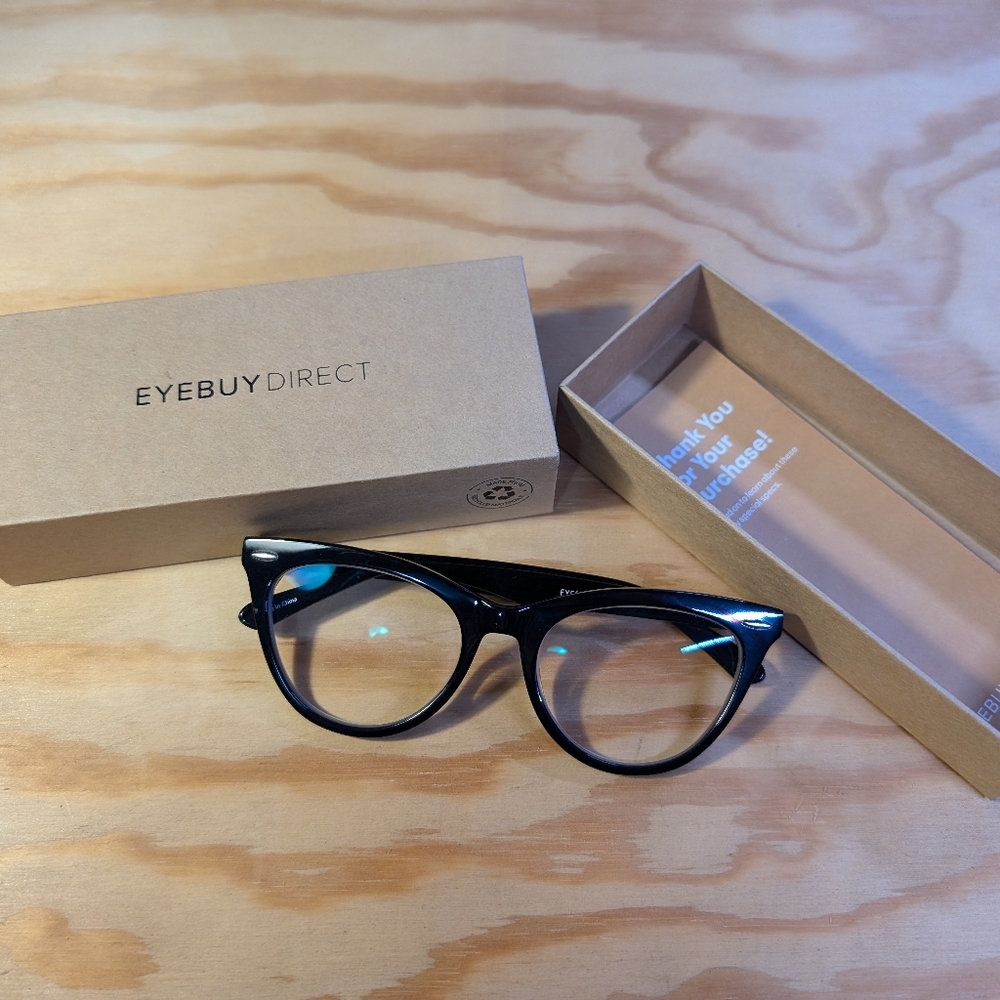 Blackhorn acetate glasses - no prescription